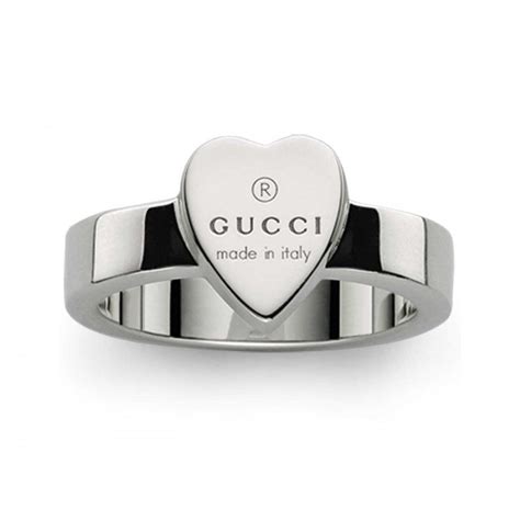 gucci trademark ring gold|gucci heart ring size 7.